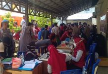 Vaksinasi Presisi Polsek Simpang Empat Diserbu Warga Tanah Bumbu