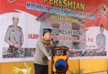Kapolres Kendal Resmikan Mushola As-Salam Wira Satya Brata Polsek Patebon
