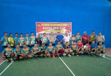Galakkan Olahraga, Kapolres Sergai Buka Turnamen Badminton Ganda Campuran