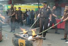 Barbuk 75 Perkara Dimusnahkan Kejari Tanah Bumbu