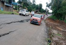 Diterjang Cuaca Buruk, Jalan Nasional di Tanah Bumbu Kembali Retak