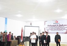 Hadiri Pelantikan Panwaslu, Ini Pesan Bupati Sergai