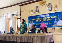 Nurgita Tiyas Buka Sosialisasi tentang Kewaspadaan Pernikahan Dini