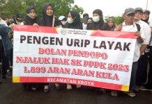 Tak Diangkat PPPK, Ribuan Guru di Indramayu Gelar Aksi Demo