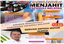 Lagi, Pemkab Tapanuli Selatan Buka Program Pelatihan Gratis Bagi Masyarakat