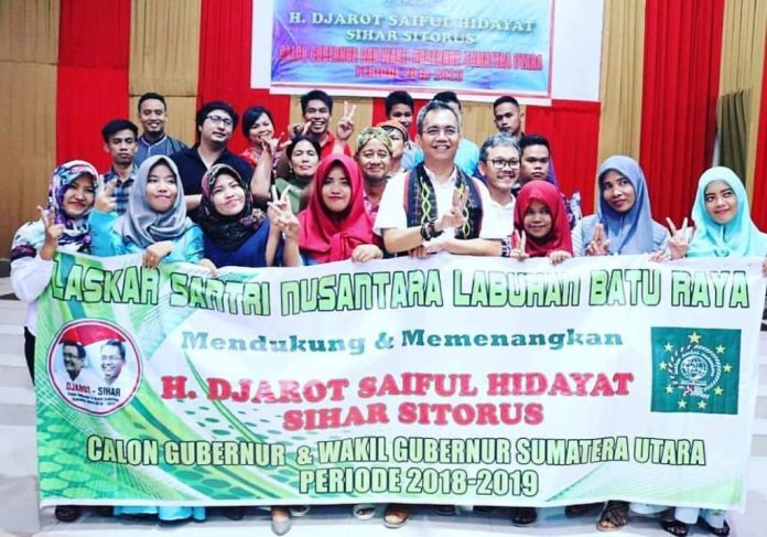 Laskar Santri Nusantara Labuhanbatu Raya Mendukung Djarot - Sihar menjadi Gubernur dan Wakil Gubernur Sumut