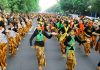 5.000 Penari Ramaikan Jalan Slamet Riyadi Kota Solo
