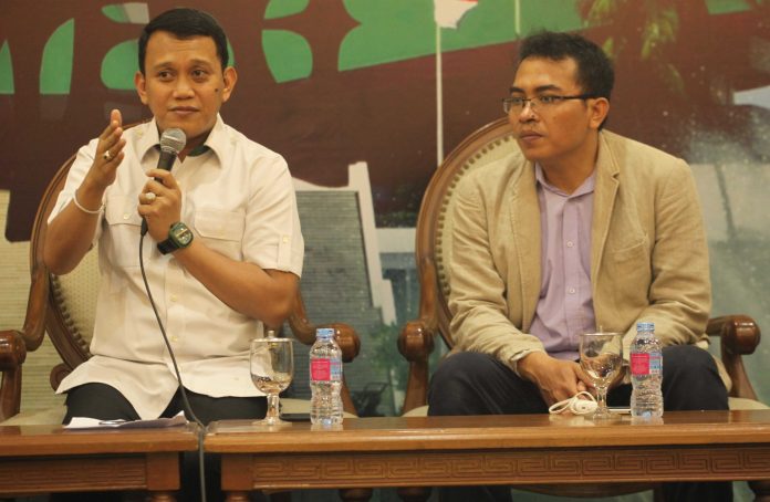 Anggota MPR Fraksi PKB, Abdul Kadir Karding sebagai Pembicara di Diskusi 4 Pilar