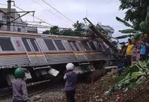 Akibat Anjlok, Rute KRL Bogor Gunakan Satu Jalur