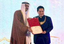 Erick Thohir Terima OCA Awars untuk Indonesia