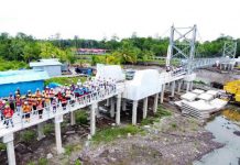 Pembangunan Jembatan Gantung Kab. Asmat Tuntas