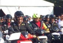 3 Menteri Konvoi Jokowi Sosialisasikan Kendaraan Listrik Menteri Jokowi Konvoi Motor Listrik