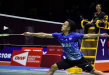 Anthony Gagal Pertahankan Gelar di Tiongkok Terbuka 2019