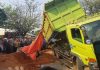 Kemenhub Larang Truk Galian Lewat Tol Cipularang Ilustrasi Truk Tanah Amblas