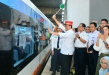 Gaet Lebih Banyak Penumpang KA Bandara, Railink Gencar Promosi Menhub Melepas Keberangkatan Perdana Kereta Bandara dari Stasiun Manggarai