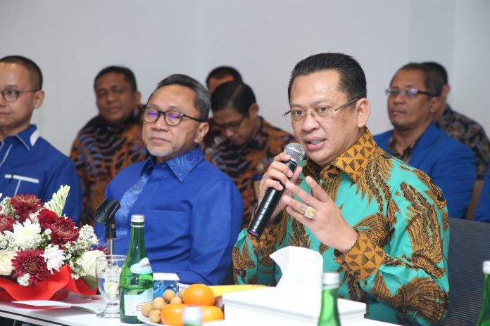 Bambang Soesatyo bersama Ketua Umum DPP PAN Zulkifli Hasan Bambang Soesatyo bersama Ketua Umum DPP PAN Zulkifli Hasan