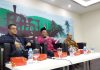 MPR Minta Pemerintah Kerja Sama dengan Ormas Tangani Terorisme Gus Nabil bersama Dede Yusuf dan Praktisi Prodi Kajian Terorisme Sekolah kajian Stratejik & Global UI, Can. Sapto Priyanto dalam diskusi Empat Pilar