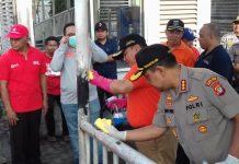 Antisipasi Corona, Pemkot Jakut Lanjutkan Desinfektasi Ruang Publik