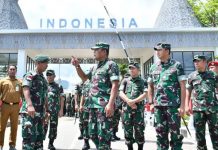 Kunjungi Belu, Kasum TNI Cek Perbatasan RI-Timor Leste