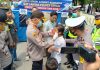 Sosialisasi Protokol Kesehatan, Polres Sergai Gelar Bakti Sosial