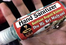 DPR Minta KPK Usut Soal Hand Sanitizer Berstiker Bupati Klaten Hand Sainitizer Bupati Klaten