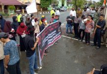 Kisruh Dana Covid-19, Mahasiswa Tebingtinggi Demo DPRD