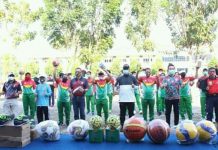 Dongkrak Prestasi, Bupati Musirawas Bantu Alat Olah Raga