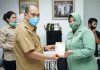 Sosialisasi Pakai Masker, Ketua TP PKK Sumut Kunker ke Tebing Tinggi