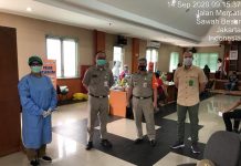 Cleaning Service dan Pegawai Kejaksaan Negeri Jakpus Jalani Rapid Tes