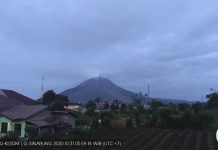 Sinabung Masih Siaga, Warga Diimbau Tetap Waspada