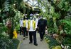 Tinjau Kawasan Taman Anggrek Kebun Raya Bogor, Menteri Basuki Soroti Kualitas Pekerjaan