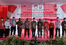 H-6 Pilkada Serentak, KPU Musirawas Gelar Ikrar Bersama