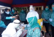 50 Kader PKK dan Dasa Wisma Gambir Ikuti Rapid Test