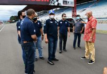 Bamsoet Ajak Pelaku Industri Otomotif Majukan Olahraga Otomotif Bambang Soesatyo Bersama Mantan Pembalap Nasional Tinton Soeprapto di Sirkut Sentul