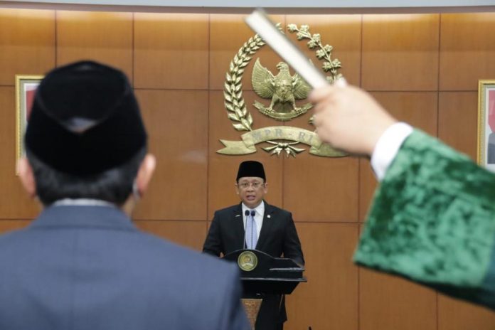 Bambang Soesatyo Melantik Anggota MPR Bimantoro Wiyono Bambang Soesatyo Melantik Anggota MPR Bimantoro Wiyono