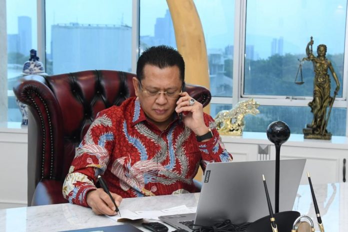Bambang Soesatyo Menerima Telepon dari Ketua Parlemen Turki H.E. Mr. Mustafa Sentop