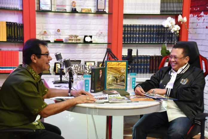 Bambang Soesatyo bersama Ketua Umum PKBSI, Rahmat Shah