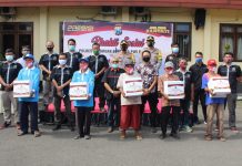 HPN 2021 di Pasuruan, PWI dan Polres Adakan Baksos