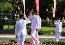 Pelantikan Bupati dan Wakil Bupati Terpilih, Gus Mudlor – Subandi Dikawal Pasukan IPDN