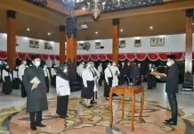 Wabub Trenggalek Lantik Ratusan Pejabat Fungsional secara hybrid