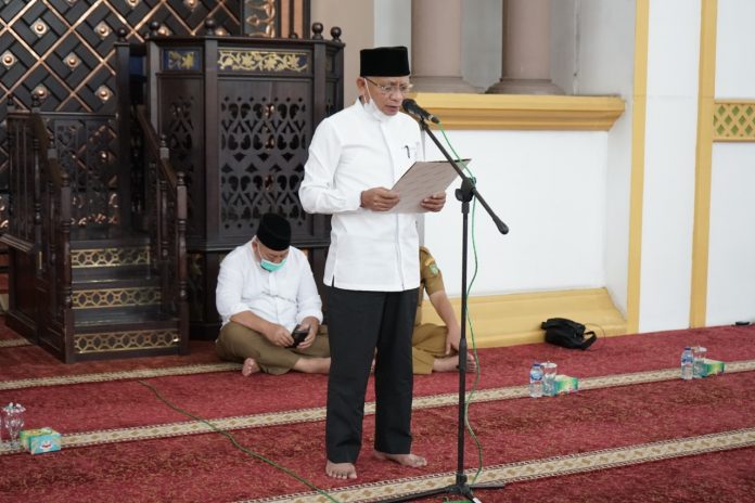 Bupati Asahan Surya Membuka Zikir Akbar dan Doa Bersama di Masjid Agung H. Ahmad Bakrie