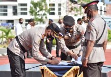 Penyegaran Organisasi, Kapolres Bintan Pimpin Sertijab 5 Pejabat Utama