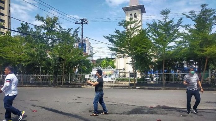 TKP Bom Bunuh Diri Gereja Katedral Makassar