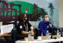 DPR Concern RUU KIA Demi Generasi Emas Willy Aditiya bersama N.S. Alam Prawiranegara dalam diskusi Forum Legislasi di Media Center, Senayan