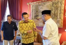 Terima Rektor UT, Bamsoet Dorong Peningkatan Kualitas Kuliah Daring Bambang Soesatyo Menerima Rektor Universitas Terbuka Prof. Dr. Ojat Darojat