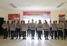 AKBP Bambang Pimpin Upacara Pergantian Wakapolres Bintan