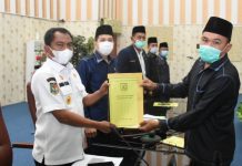 Bahas Ranwal RPJMD, Bupati Sergai Hadiri Paripurna DPRD