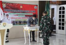 Wujudkan TMMD, Dandim Serah Terima dengan Bupati Kendal