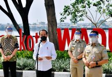Cek Vaksinasi Massal, Jokowi Datangi Waduk Pluit