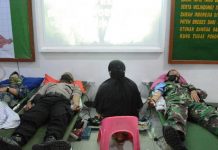Peringati HUT Korem ke-60, KBT Brebes gelar Donor Darah